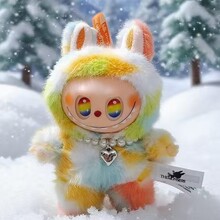 五代多彩炫彩前方高能搪胶脸盲盒毛绒公仔挂件