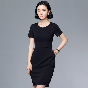 Professional Dress Slim-Fit Slimming Temperament Buttocks Hotel Front Desk Beauty Salon Real Estate Jewelry Store Work Clothes Summer