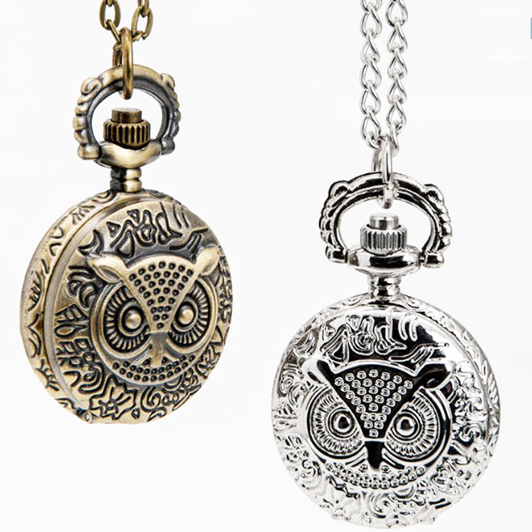 Popular Watches, Creative Clocks, Necklace Watches, Pocket Watches, Wholesale Watches, Factory Direct Sales, White Owl Small Pocket Watches