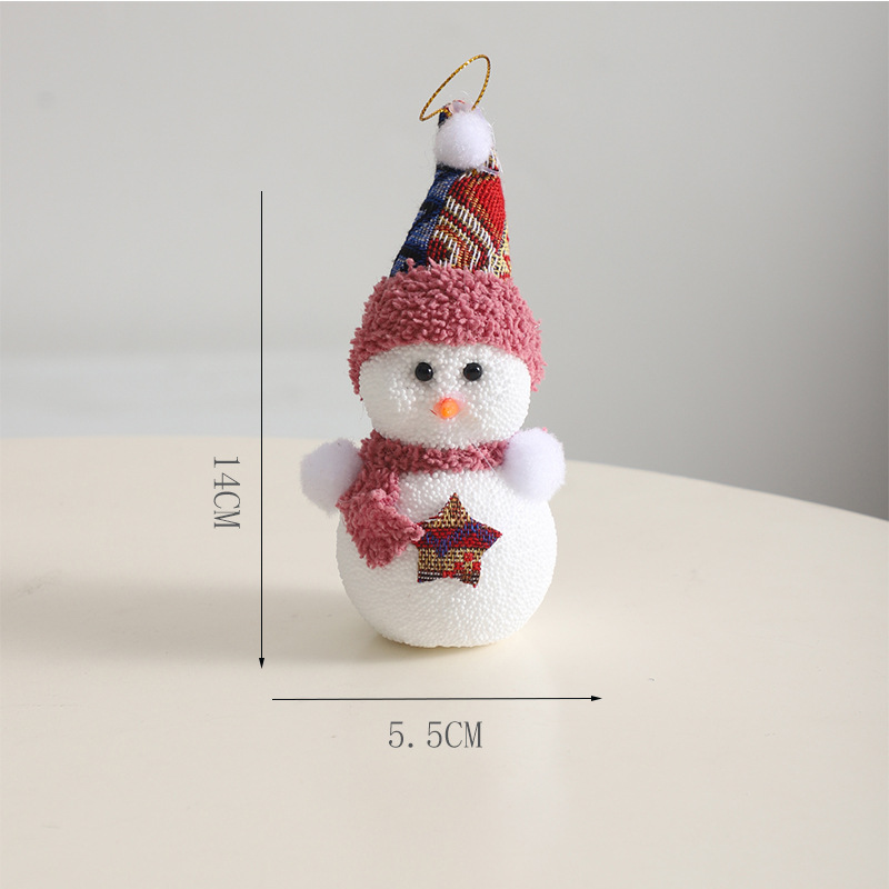 Navidad de siete colores cordier muñeca de nieve decoración floral caja floral embalaje de regalos decoración de flores suministros de embalaje festivo