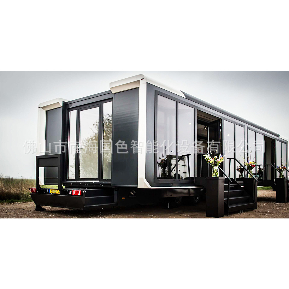 Caja de expansión de doble ala Sala de actividades de contenedores creativos Caja de expansión plegable móvil Casa de familia Caja de embalaje Sala de exposición Tienda