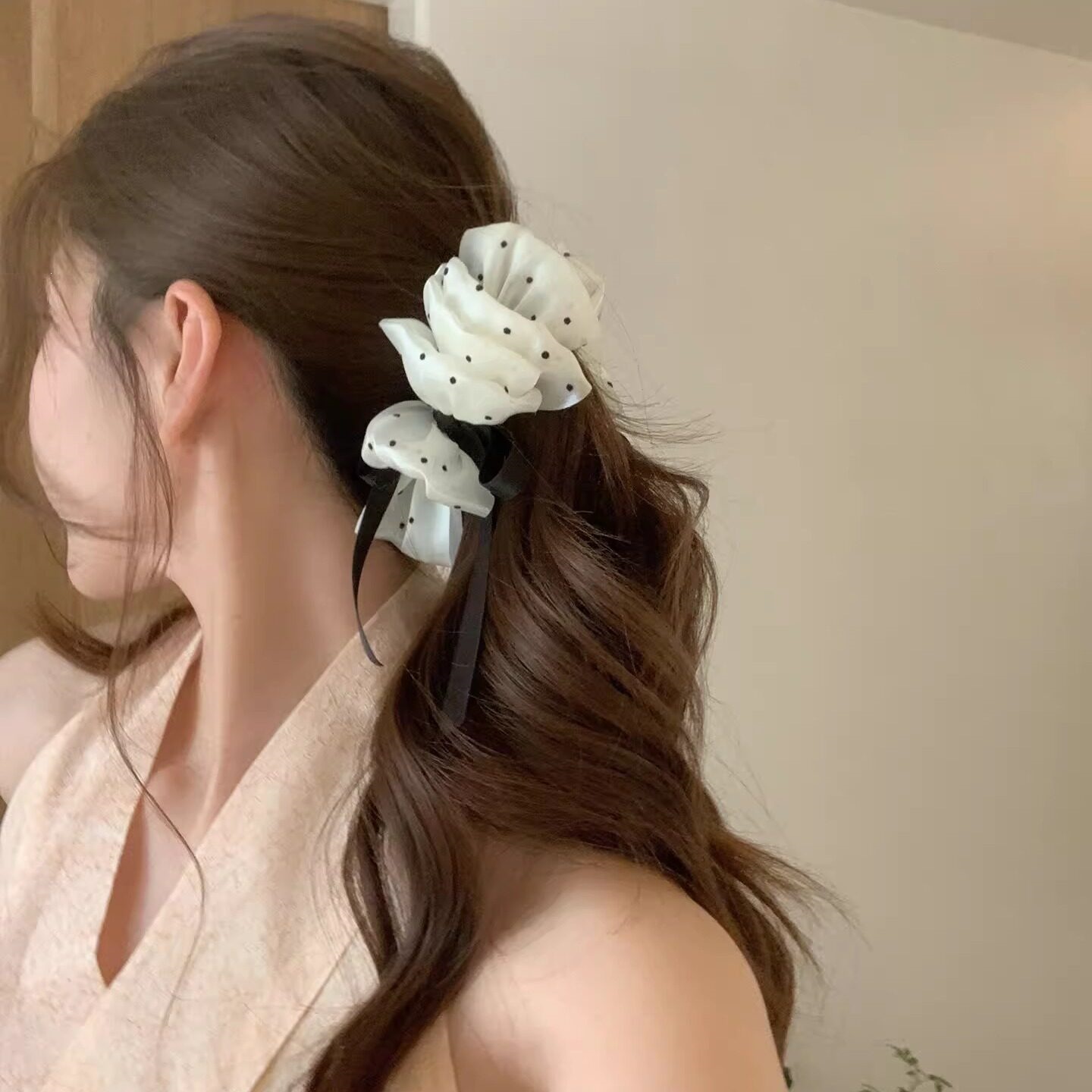 Grandes pinces à cheveux pour cheveux épais, pinces crocodile antidérapantes pour maquillage, assortiment de pinces à cheveux en vrac pour femmes, pinces à cheveux banane vintage années 90, élégantes à pois B_voghion.com
