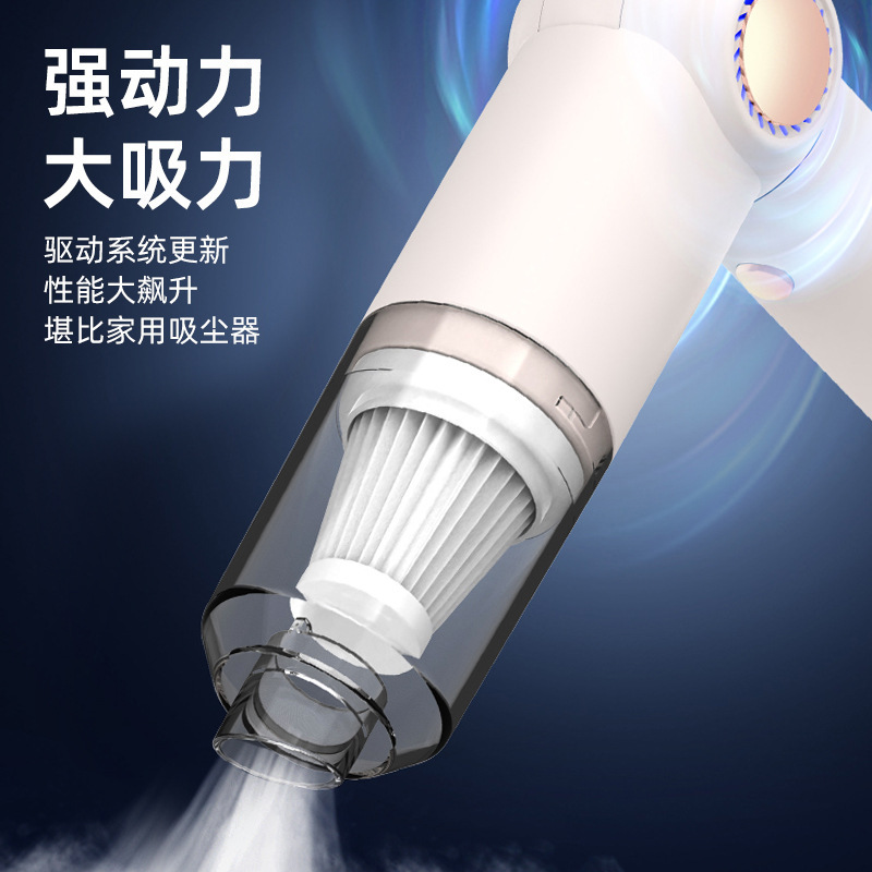 Cross-Border New Folding Car Vacuum Cleaner Portable Wireless Handheld Mini Household Large Suction Dust Removal Vacuum Cleaner