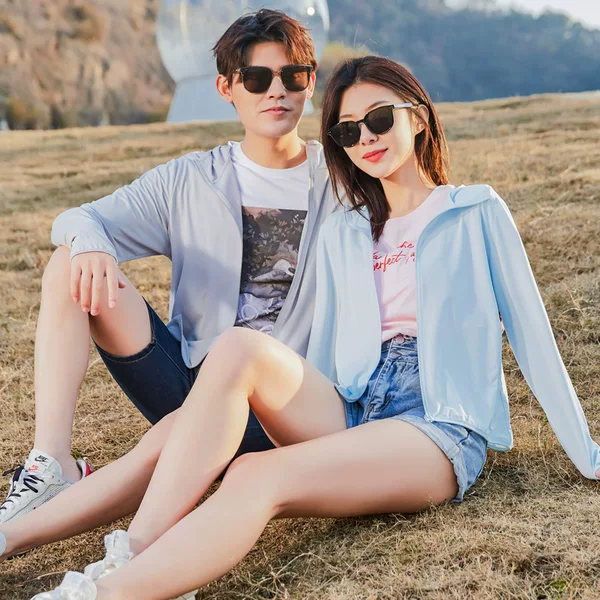 Ice Silk Sun Protection Clothing for Women in Summer, Thin, Breathable, Anti-Uv, Simple Sun Protection Clothing, Men's Skin Windbreaker, Custom Printed Logo
