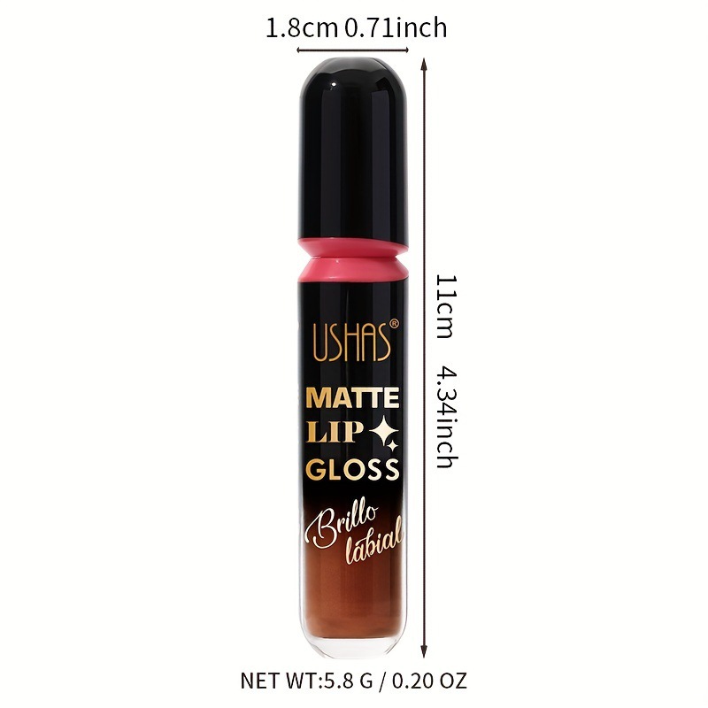USHAS Europa y los Estados Unidos transfronterizos spot batería labial líquida impermeable batería labial líquida no pega taza no pierde color maquillaje labial LG2504A