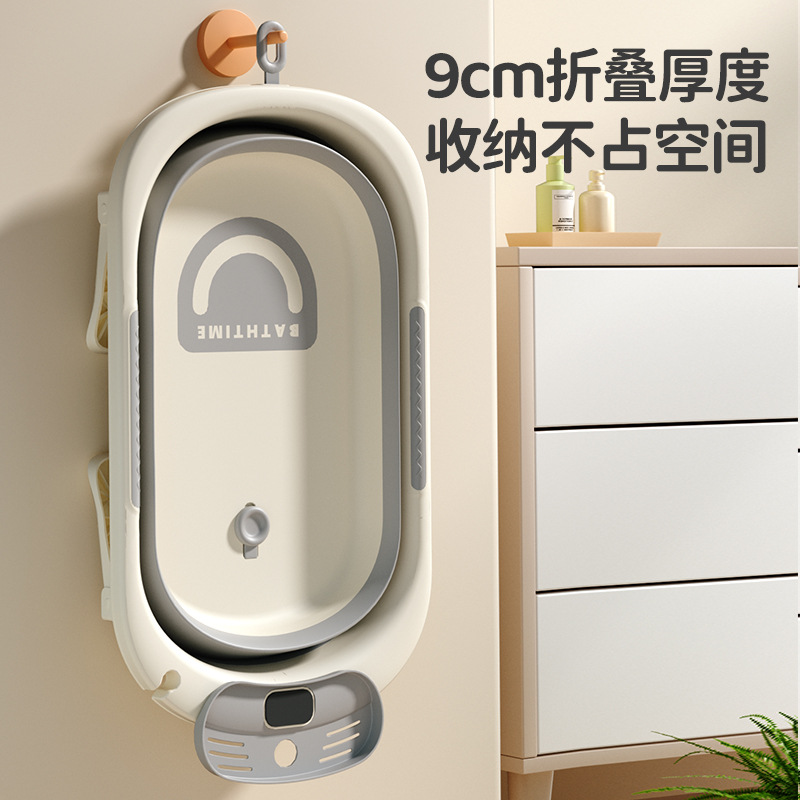 bañera de bebés sensible al calor bañera de bebés plegable bañera de plástico doméstica bañera de bebés bañera de bebés artículos recién nacidos