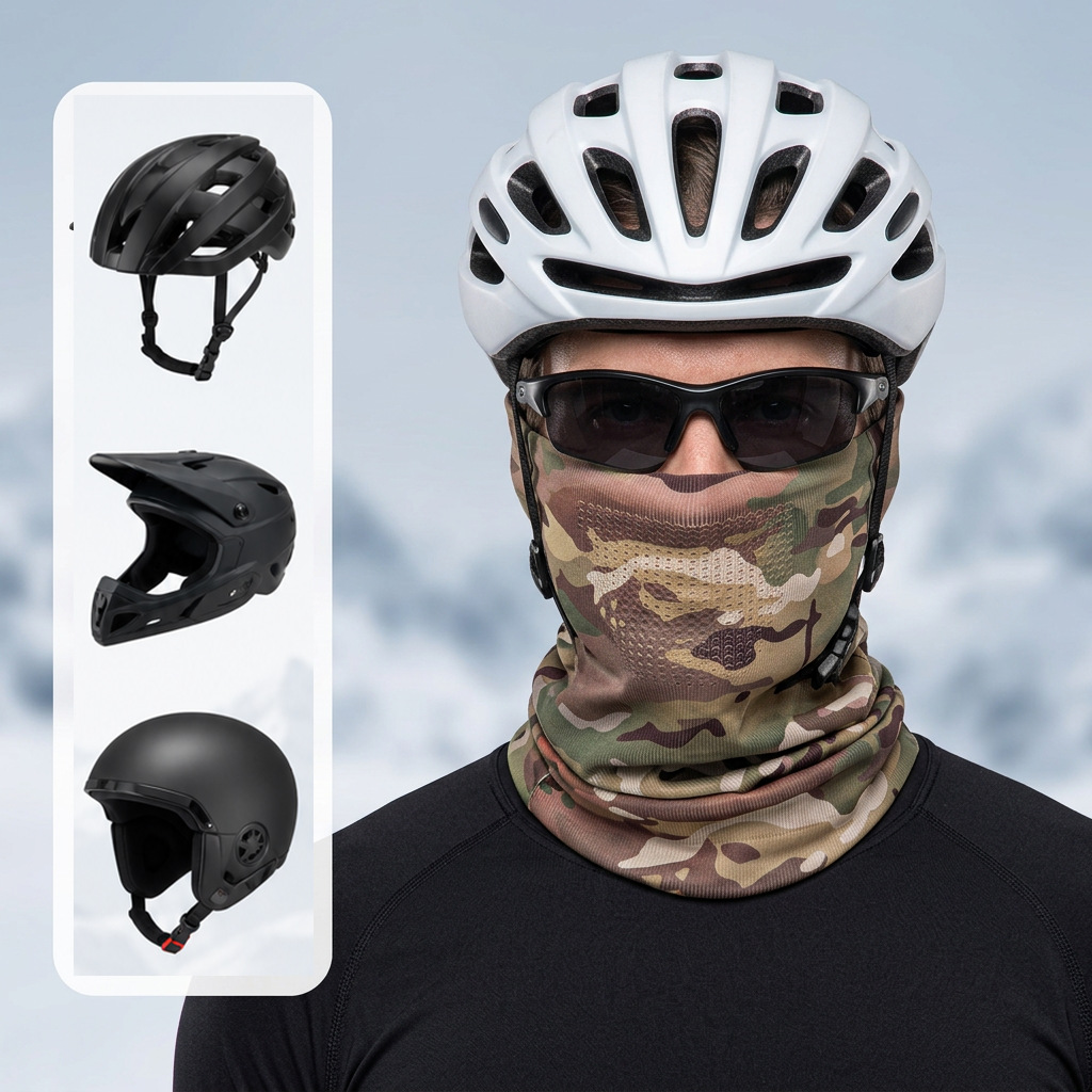 Seamless Sun Protection Mask For Men And Women, Summer Outdoor Cycling Face Mask, UV Protection Face Mask, Breathable Thin Neck Protector Headgear_desvips.com