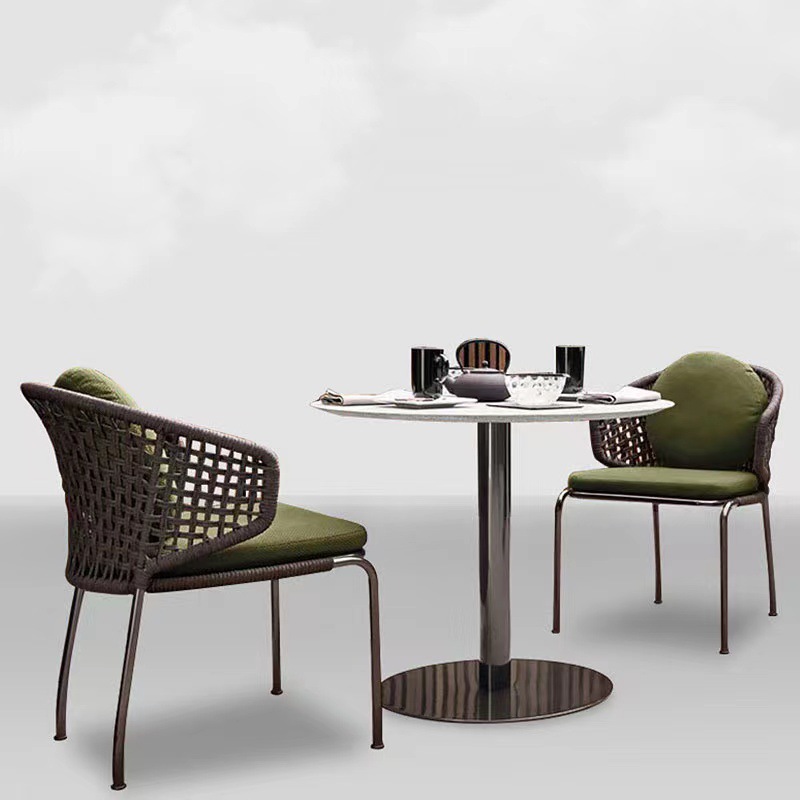 Nordic vine chair hotel lobby restaurante café recepción negociación dormitorio balcón residencial tela de cuerda art de vine