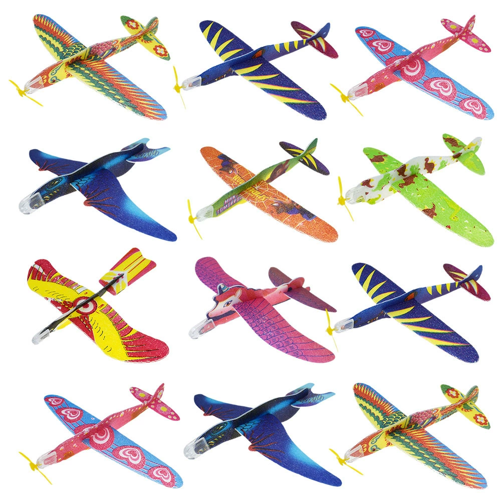 Пузырь Вихрь Волшебный самолет пена модель самолета сборка еда игрушка детский сад игрушка ручной работы трансграничные товары