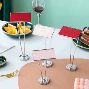 Baking cake shop price display card dessert bread vertical label clip label price card bracket price card
