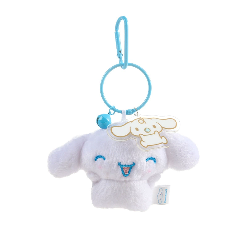 Плюшевый кулон Sanrio Hello Kitty, лицензионный талисман для сумки, плюшевый брелок, случайный цвет