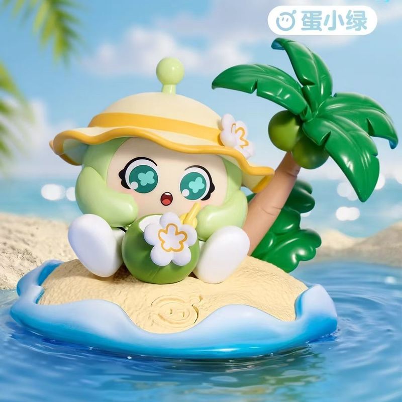 新品卡通蛋仔派对系列盲盒假日海岸线手办公仔游戏潮玩玩具礼物|undefined