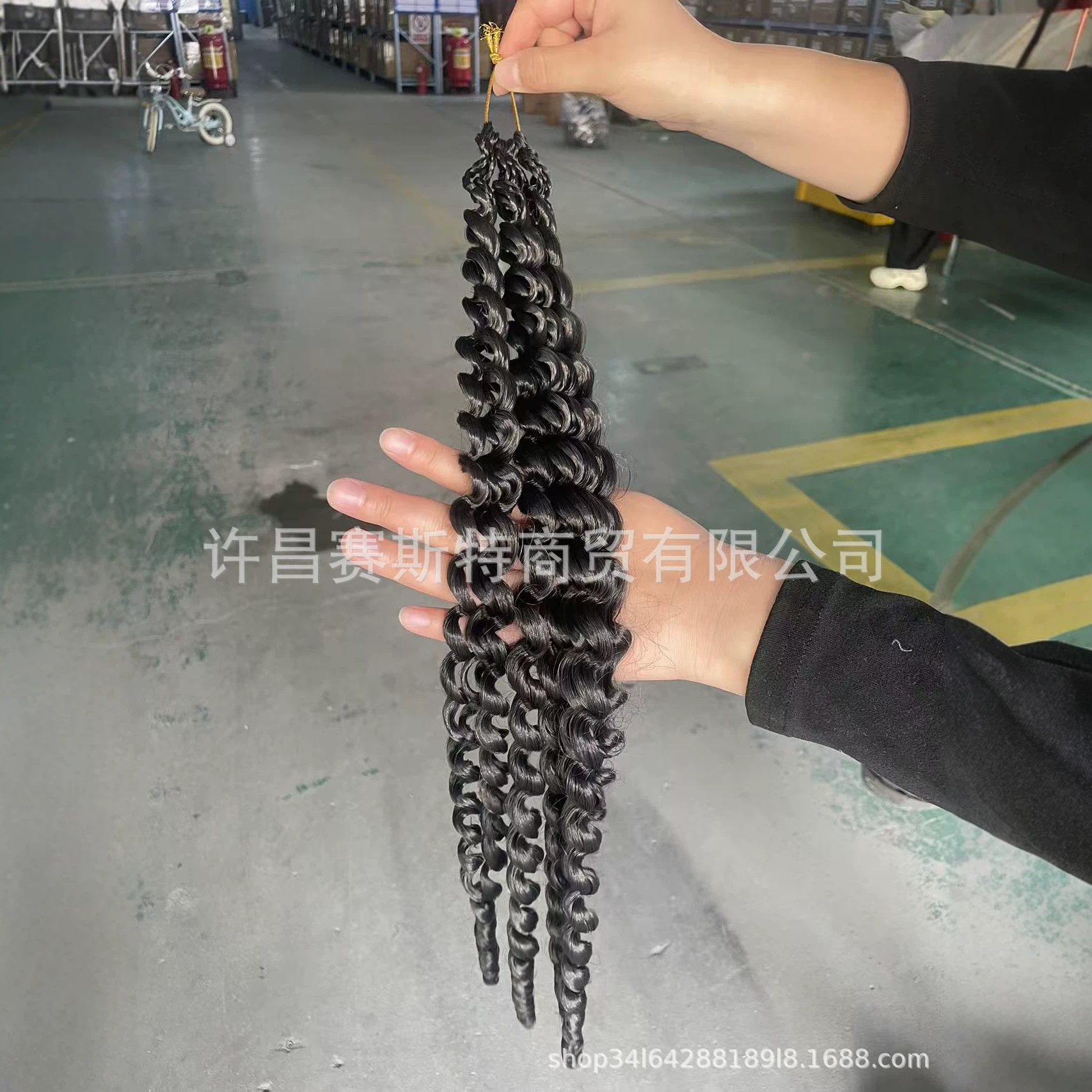 Cabello Rizado para Tejido Crochet Fibra Sintética para Trenzas y Extensiones