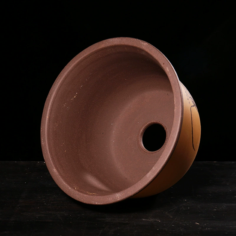 Фиолетовый песчаный цветочный горшок очень большое дерево цветочный горшок зеленый цветочный горшок специальный цветочный горшок большого диаметра керамический горшок бонсай специальная распродажа