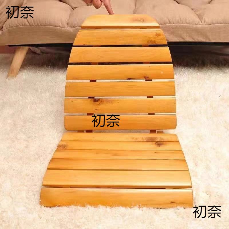 Cedar Wood Bath Tub Bench Chair with Folding Backrest, Bathtub Chair, Beauty Salon Bathroom Solid Wood Accessories