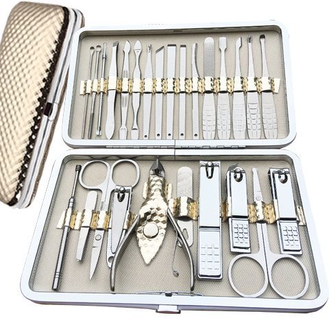 Full Set of Nail Clippers, Manicure Tools, Stainless Steel Nail Clippers, Pedicure Beauty Scissors Set, High-End