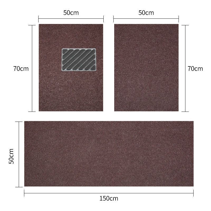Suitable for universal car floor mats, can be freely cut to fit the driver and passenger seats, easy to clean, waterproof and wear-resistant carpet