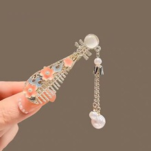 古风花朵琵琶发夹 时尚鸭嘴夹刘海夹侧边夹网红发卡汉服头饰批发