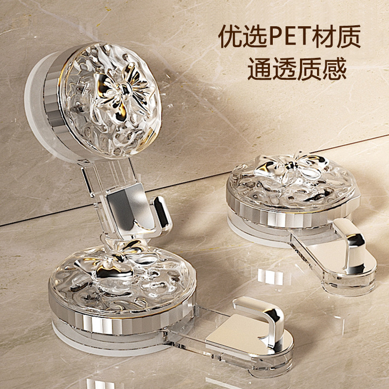 Ventosa fuerte gancho ponche-puerta de baño sin costuras adhesivo Adhesivo de pared vacío Toalla de baño colgando ropa gancho pegajoso