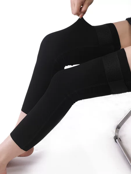 Modal knee warmers with straps for spring and autumn, warm for old cold legs, unisex leg protectors for joint protection, non-slip, suitable for air-conditioned rooms