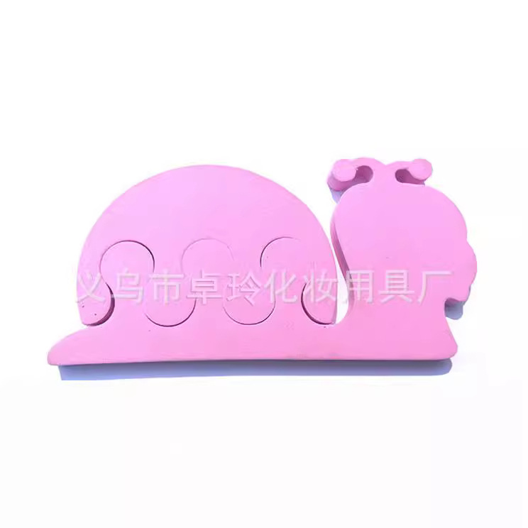 Los fabricantes suministran dibujos animados de animales EVA dedo del pie separador Caracol dedo del pie separador dedo algodón impresión D