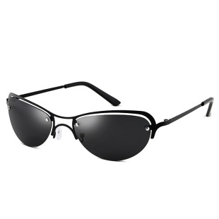 2022 Cross -border ultra -light hackers titanium polarized sunglasses ultra -light boxless men and women driving sunglasses