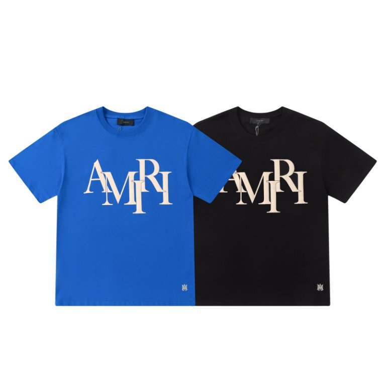 2026 Summer New Ami Suede Foam Letter Logo Printed Short-Sleeve T-Shirt, Unisex, Wholesale Available