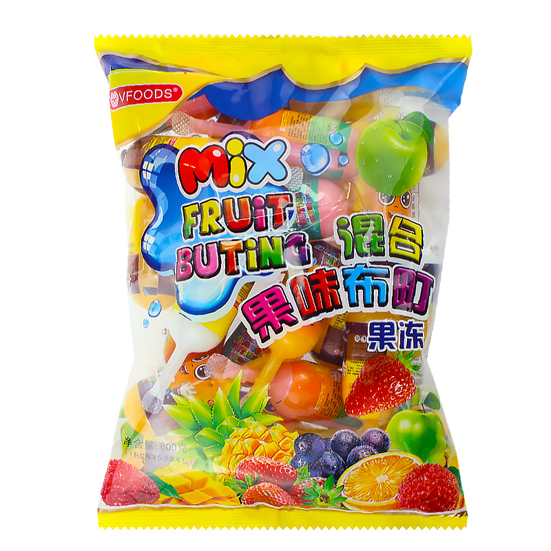 Small Yellow People Absorbent Mixed Jelly 800g 24 Pieces Malaysia Internet Famous Snack Children's Popsicle Fruit Pudding