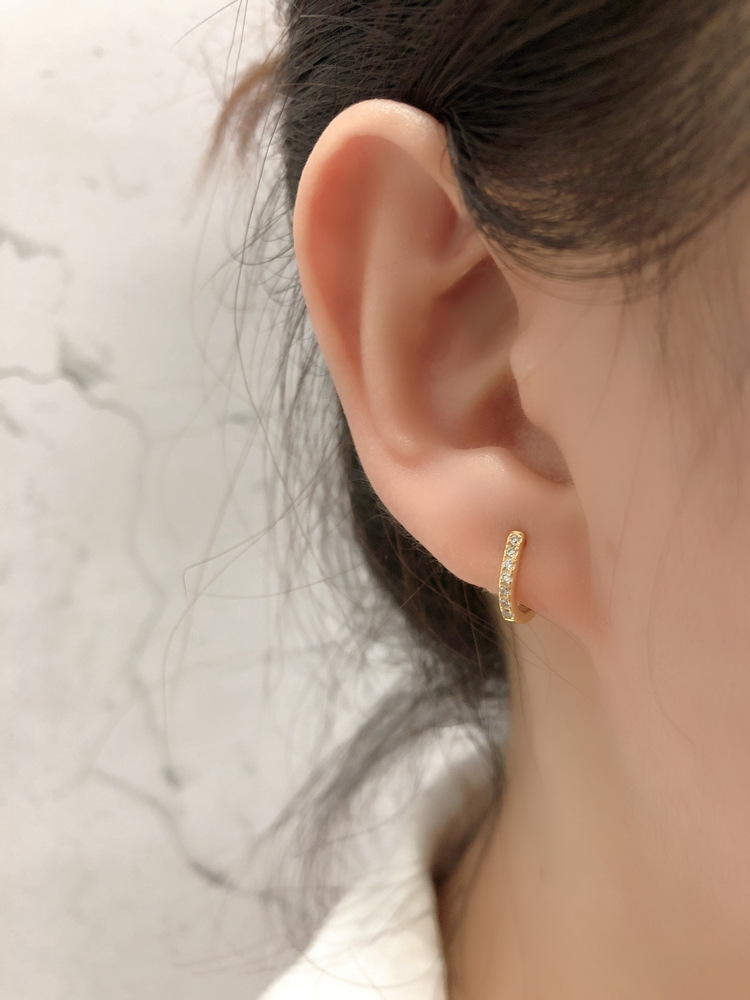 Simple Style Geometric Sterling Silver Plating Earrings 1 Pair display picture 4