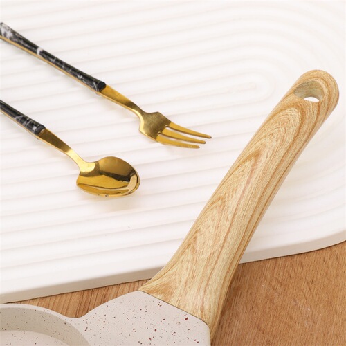 New Style Aluminum Alloy Household Multi-Functional Non-Stick Egg Pan Breakfast Egg Pan Internet Famous Quartzite Flat Bottom Commercial Fry Pan 