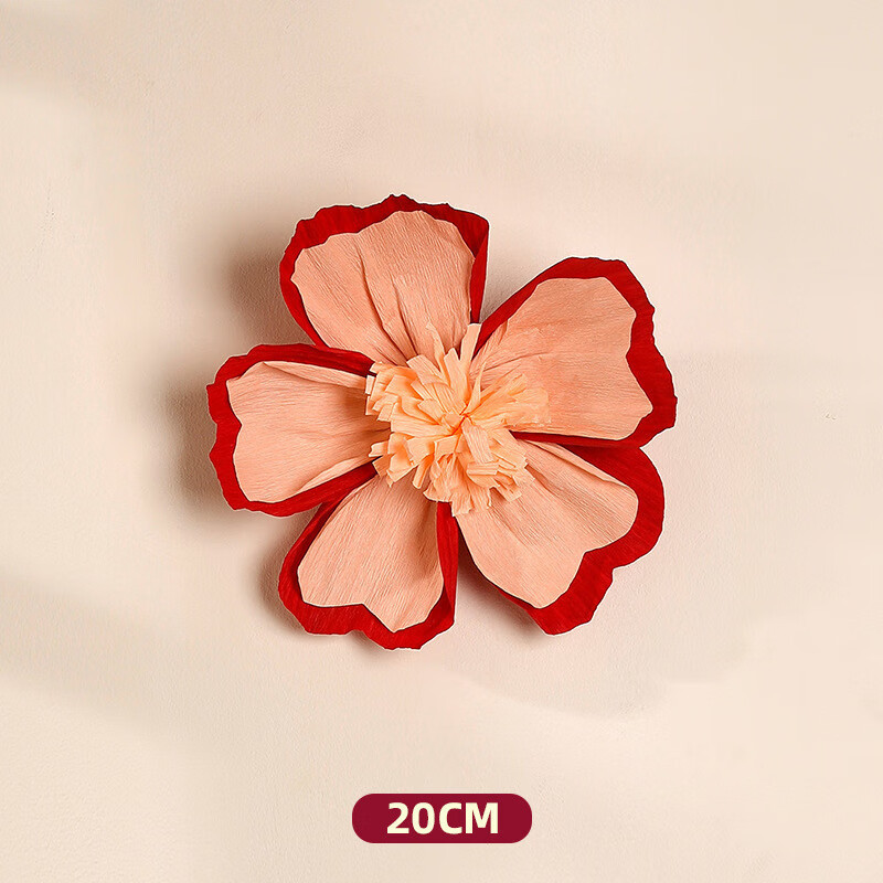 Suministros de Boda boda plisado flor sala de estar decoración de la boda crepé Flor de papel diseño de la habitación de la boda traje Garland arte de papel flor