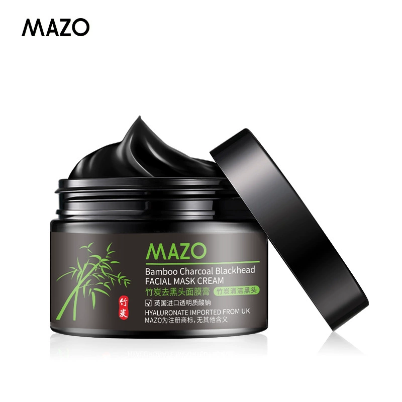 MAZO (Zhizi Eu) Бамбуковый уголь поглощающий черный крем маска для лица Салон красоты Чистая маска для лица Оптовая продажа