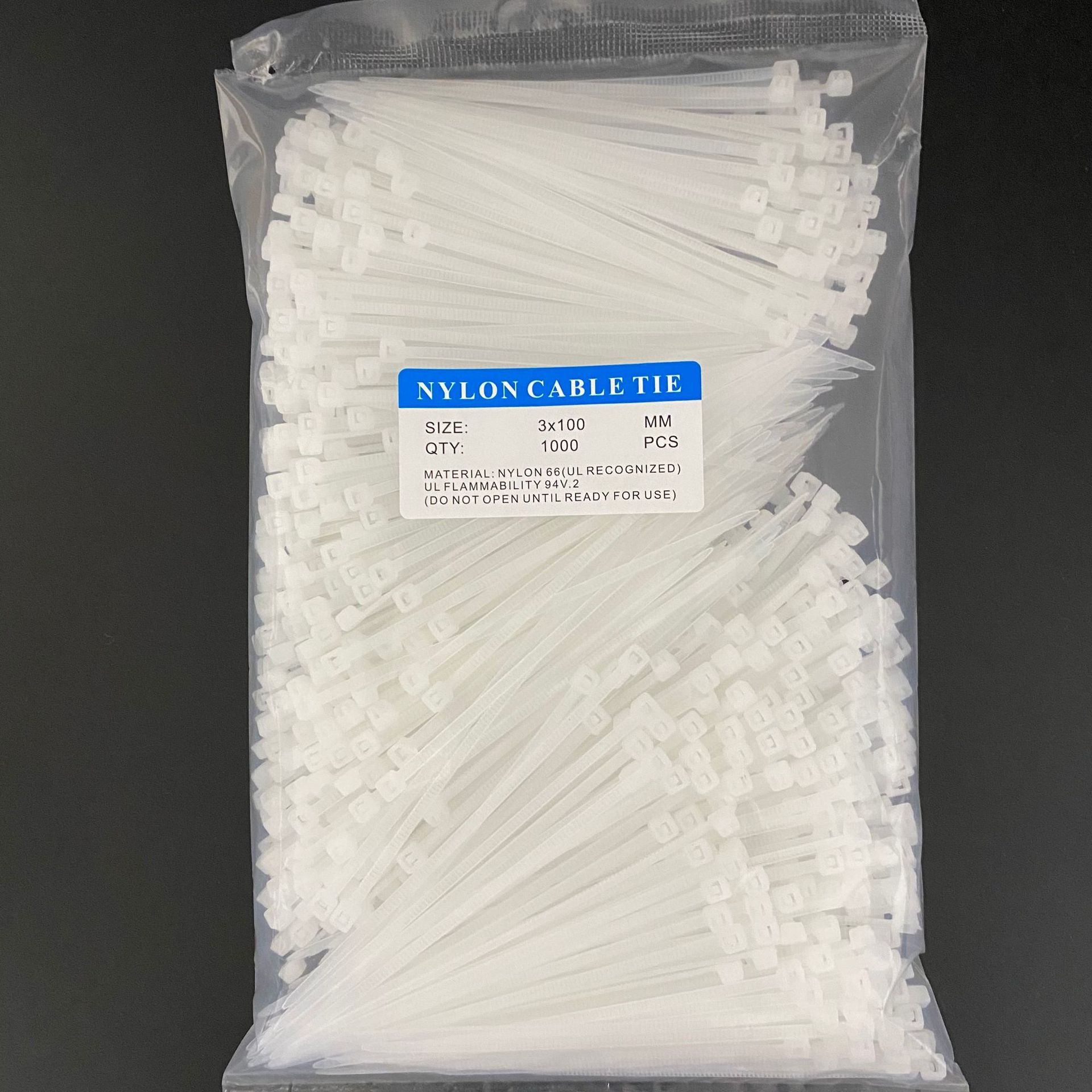 尼龙扎带3*100*4*150*5*200*250*8*300*10*400*500塑料扎带线束带