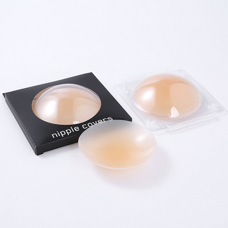 Solid silicone glue-free self-adhesive breast patch anti-bump summer ultra-thin invisible breast patch female anti-exposed areola patch