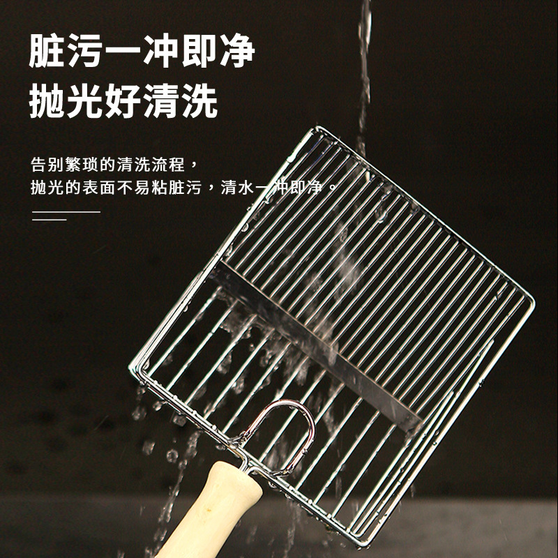 Pala de mierda de gato de arena para gatos Pala de arena de gato de metal no de acero inoxidable Pala de gato de agujero pequeño grande Pala de mierda Productos de limpieza