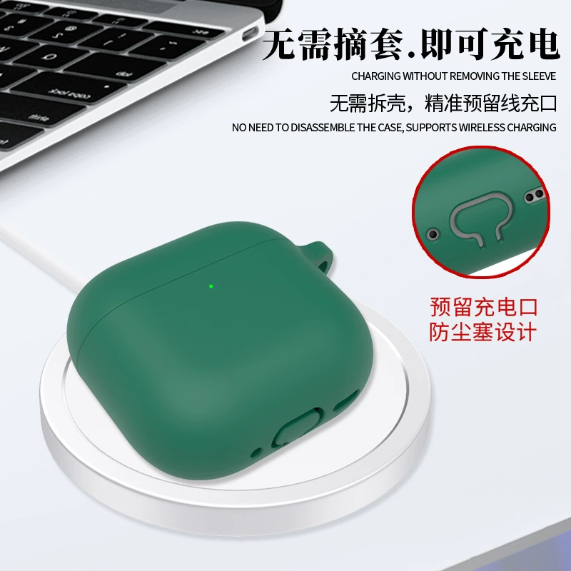 Apple совместимый силиконовые наушники, беспроводной защитный чехол, bluetooth