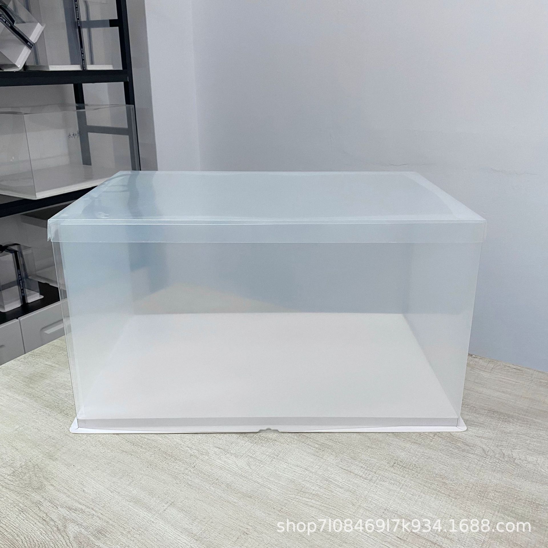 现货积木太和殿可用透明展示盒三合一长方形透明蛋糕盒防尘罩