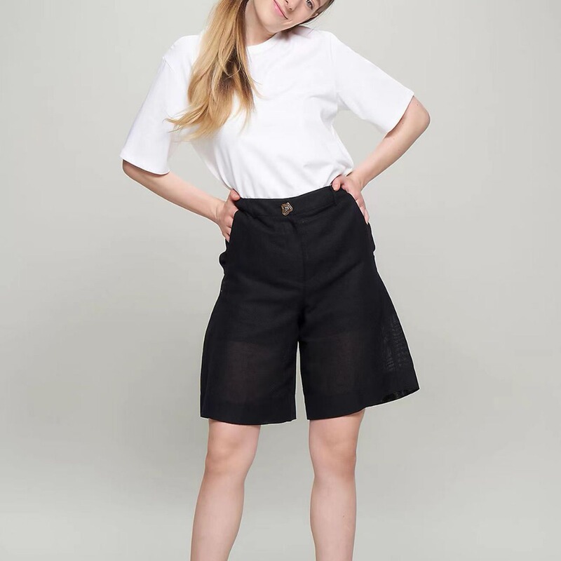 ROW New Cotton Round Neck Short Sleeve Solid Color Loose Urban Casual All-match T-shirt White Black Khaki