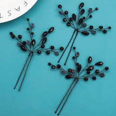 Handmade Summer Bride Hair Accessories, Ancient Style Water Crystal Hairpin, Fashion U-shaped Hairpin, Hanfu Hair Accessories Wholesale
