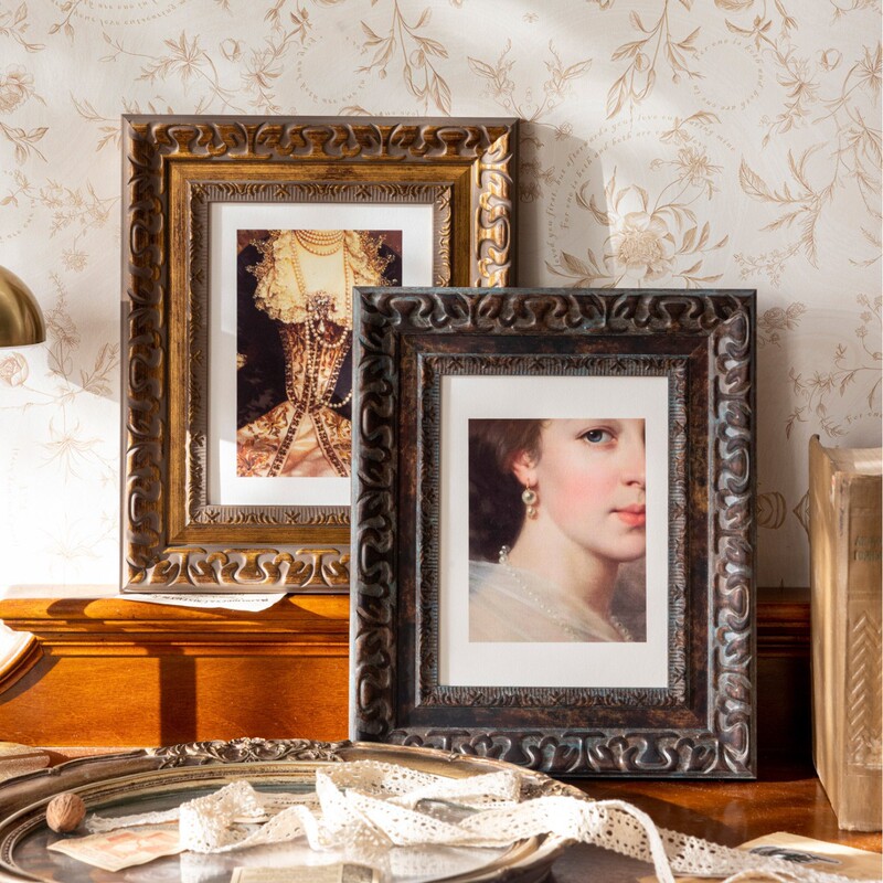 European-style vintage photo frame, French-style square decorative piece, high-end wall decoration, large wall-mounted picture frame European-style vintage photo frame, French-style square decorative piece, high-end wall decoration, large wall-mounted picture frame