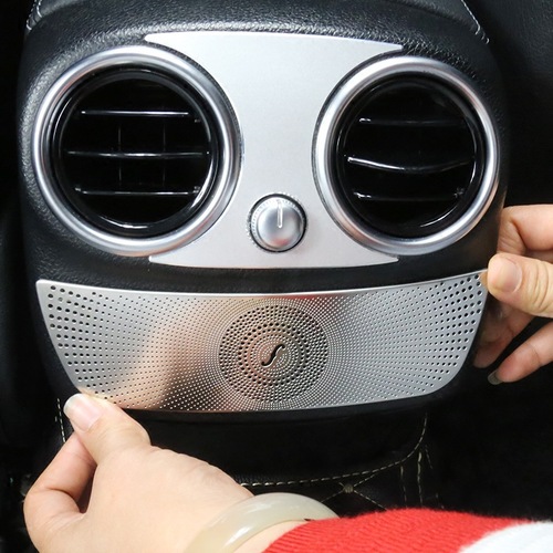 Mercedes-Benz New C-Class C200L GLC260 Interior Modification Rear Exhaust Air Vent Berlin Sound Horn Cover Decorative Sticker