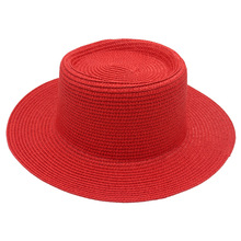 春夏草帽五颜六色二次设计帽子胚彩色圆顶法式礼帽热卖地摊帽子