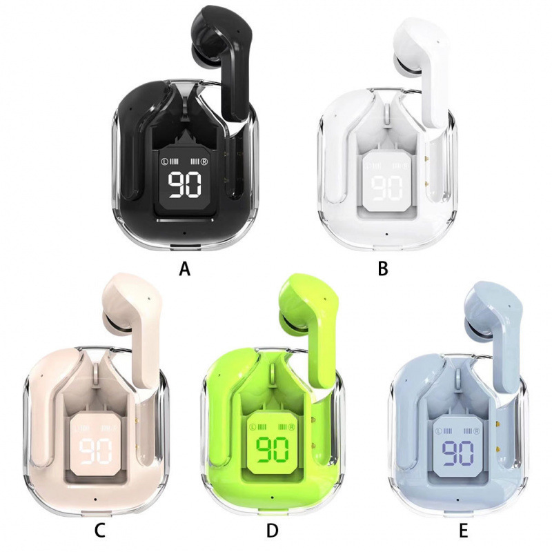 TK cargo transparente segunda generación Air39 auriculares Bluetooth transparente generación Air31 cristal pantalla digital cápsula inalámbrica