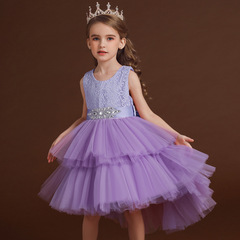 卡莉莎CARISA兒童網紗婚紗禮服公主裙女童演出服花童蓬蓬裙連衣裙