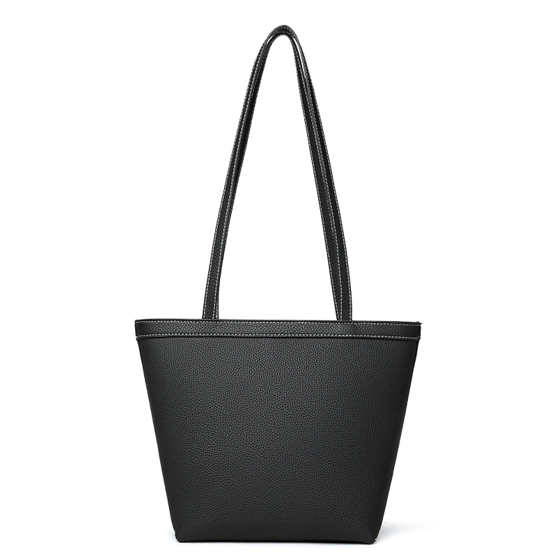 Women's 2026 New Handbag Top Grain Cowhide Leather Fashion Shoulder Bag Elegant Versatile Luxury Simple Tote Bag - Thumbnail 6