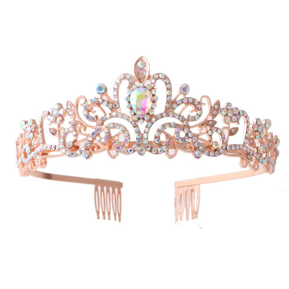 Fashion Crown Alloy Rhinestones Crown 1 Piece display picture 9