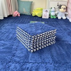 纯色轻奢拼接地垫家用满铺易打理脚垫客厅卧室防滑耐磨宝宝爬爬垫