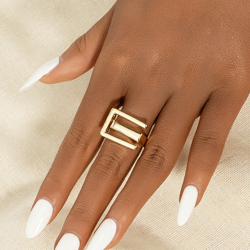 Wholesale Fashion Geometric Alloy Ring display picture 1