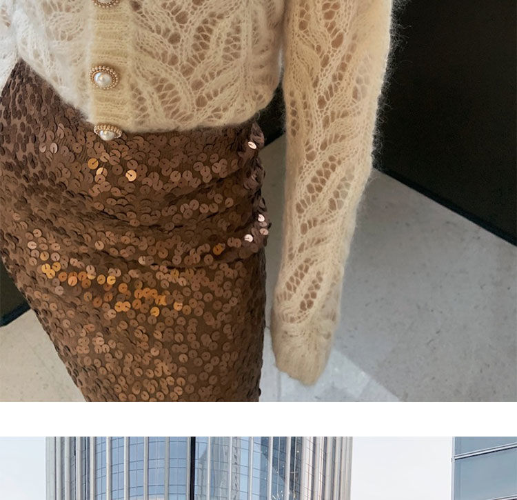 【Kasjmierfamilie】 Dunne wollen damesvestjas met uitgehold mohair gebreid temperament, gecombineerd met een korte_voghion.com