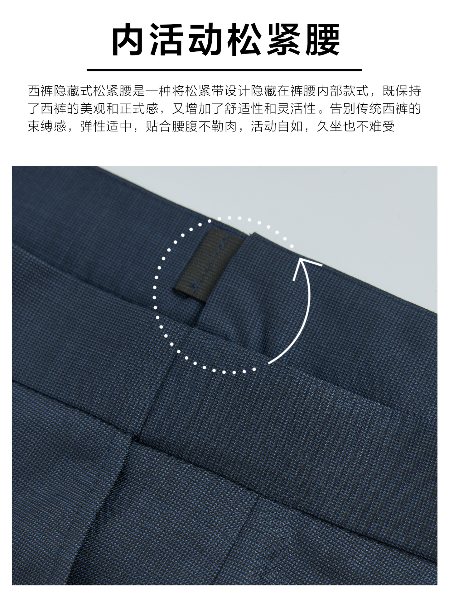 Pantalones de lana de alta sensación, pantalones de trajes de mujer, pantalones de trabajo, pantalones ocultas, pantalones casuales azules, herramientas de viaje